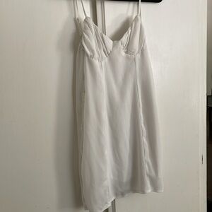 Princess Polly Size 4 White Mini Dress